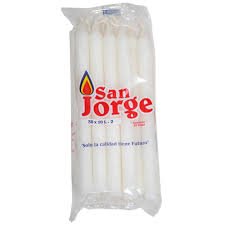 Velas Blancas 30 x 10 L San Jorge, Paquete x 10 Unds