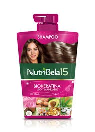 Shampoo Nutribela 15 Biokeratina Liso y Manejable, Sobre x 18ml