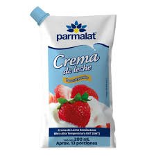 Crema de Leche Semientera (UHT) Parmalat, Sobre x 200 ml