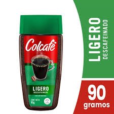 Café Instántaneo Ligero Descafeinado Colcafé, Frasco x 90g