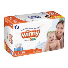 Pañal Desechable Winny Ultratrim Sec Etapa 3, Paquete x 30 Unds