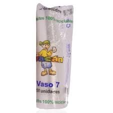 Vaso Desechable 7 Oz Vacán, Paquete x 50 Unds