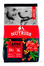 Alimento Para Perros Nutriss Adultos, Carne y Vegetales, Bolsa x 1kg