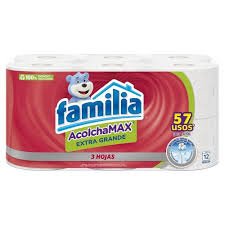Papel Higiénico Familia Acolchamax Extra Grande 3 Hojas Paquete x 12 Rollos
