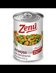 Arvejas con Zanahoria Zenú x 300 grm