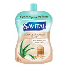 Crema para Peinar Savital Sérum de Aminoácidos y Sábila Doypack x 95ml