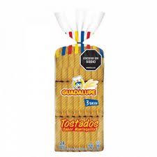 Tostadas Mantequilla 3 Tacos, Guadalupe Paquete x 280g