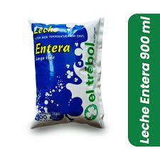 Leche Entera Larga Vida UHT El Trebol x 900ml