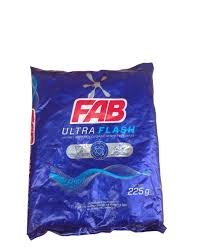Detergente En Polvo Fab Ultra Flash, Bolsa x 225g