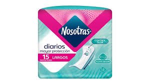 Protectores Diarios Nosotras Largos Paquete x 15 Und