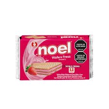 Galletas Wafers Noel Fresa Paquete x 12 Unds 264g
