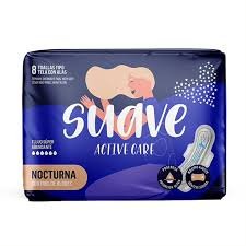 Toallas Higiénicas Con Alas con Alas, Suave Active Care Nocturnas, Paquete x 10 Unds