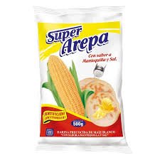 Harina de Maiz Blanco Super Arepa, Bolsa x 500g