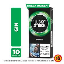 Cigarrillos Lucky Strike Gin XL x 10 Unds
