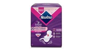 Toallas Higiénicas Nosotras Buenas Noches Paquete x 20 Unds
