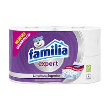 Papel Higíenico Familia Expert 4 Hojas, Paquete x 4 Rollos