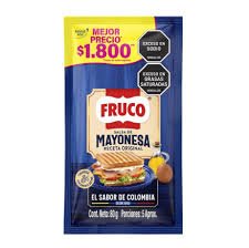 Mayonesa Fruco, Sobre x 80g