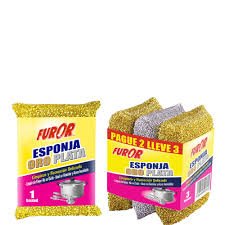 Esponja Furor Oro Plata x 3 Unds