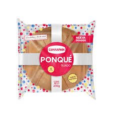Ponqué Tajado Comapan Sabor Natural x 230g