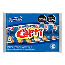 Galletas Wafer Capri Vainilla Paquete x 24 Unds