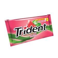 Chicle Trident Sabor a Sandia, Sobre x 3 unds.