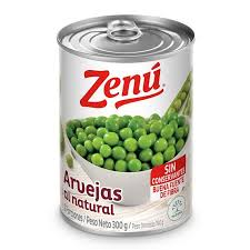 Arvejas al Natural Zenú x 190 Grs