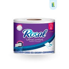 Papel Higiénico 2 Hojas, Rosal UltraConfort x 1 Rollo
