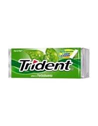 Chicle Trident Sabor a Yerbabuena, Sobre x 3 unds.