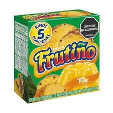 Gelatina Frutiño Sabor a Piña, Caja x 14g