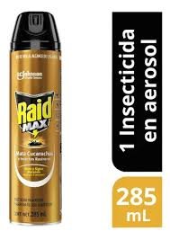 Insecticida Aerosol Raid Max Mata Cucarachas x 285Ml