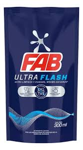 Detergente Liquido Fab Ultra Flash Doypack x 300ml