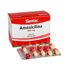 Amoxicilina Genfar 500mg, Sobre x 10 Capsulas