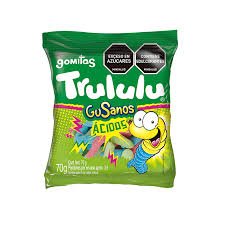 Gomitas Trululu Gusanos Ácidos, Paquete x 70g