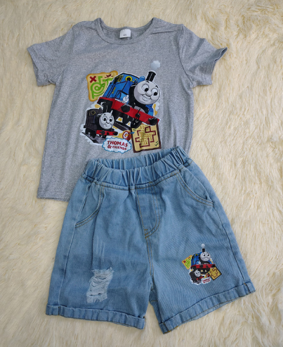 Conjunto niño trencito y monster