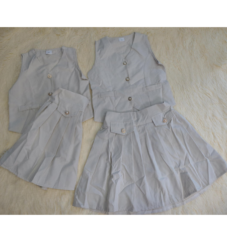 Conjunto falda + chaleco