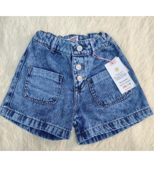 Short niña bolsillos