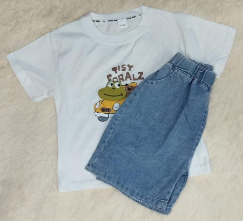 Conjunto niño rana cuello rib