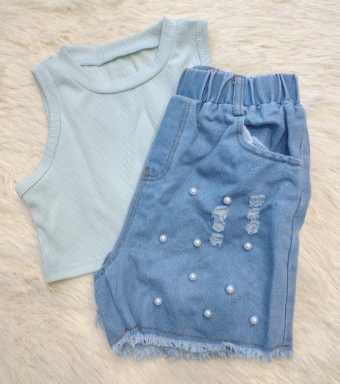 short perlas + top