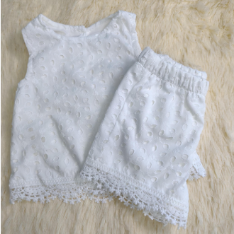 Conjunto short ojalillo Valentina