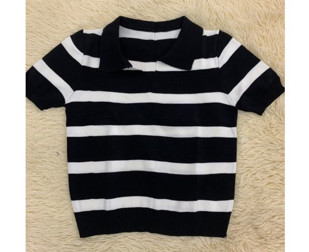 Camisa hilo rayas cuello