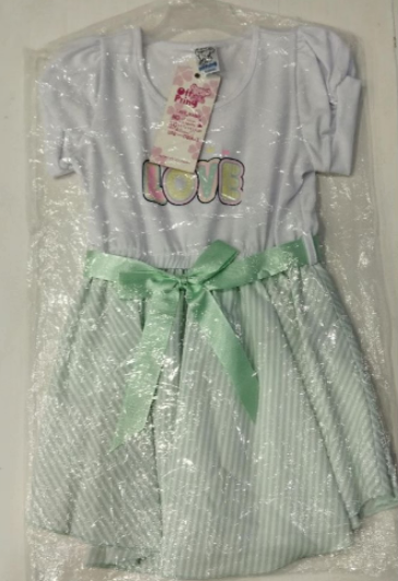 Vestido niña off pring
