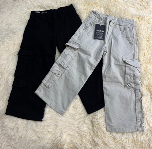 Jeans cargo dril