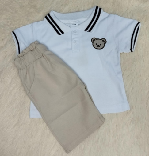Conjunto polo niño oso
