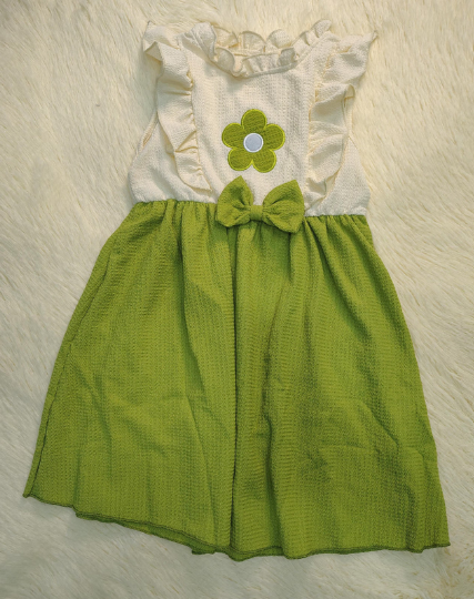 Vestido flor verde