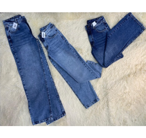 Jeans unisex bota recta