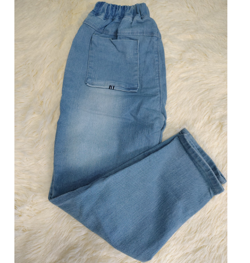 Jeans niño ancho con elastico