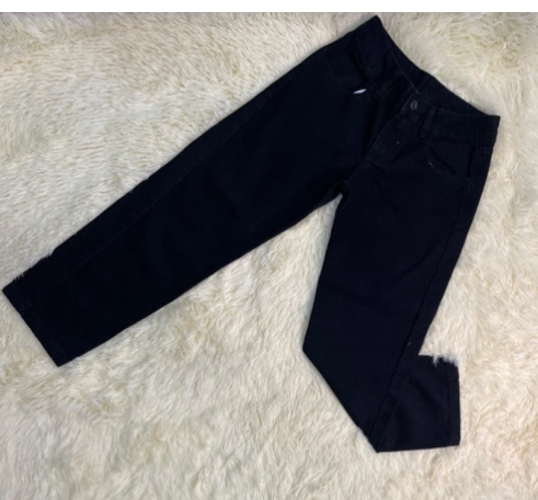 Jeans unisex bota recta Negro