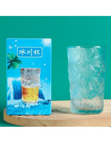 Vaso de agua de vidrio estilo glaciar - ID 52933 -