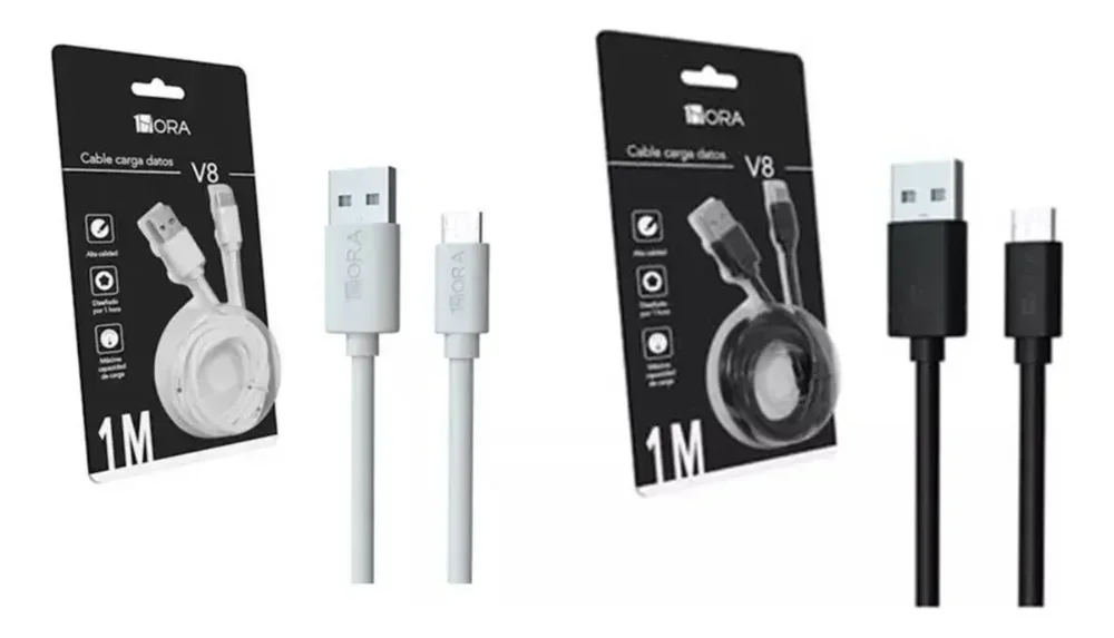 cable 1m V8 1hora