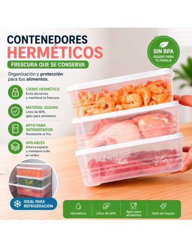 Contenedor Hermético para Alimentos 2000 ml - ID 53714